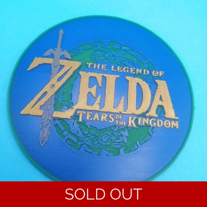 The Legend of Zelda - Tears of the Kingdom 3D Printed Multi-Colour Drinks Coaster The Legend of Zelda - Tears of the Kingdom 3D Printed Multi-Colour Drinks Coaster